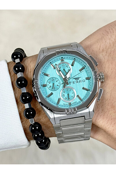FERRO Gümüş Çelik Kordon Erkek Kol Saati FM40137A-A5