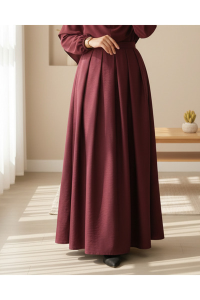 HİJABAYA Buy Pleated Fluffy Parachute Skirt