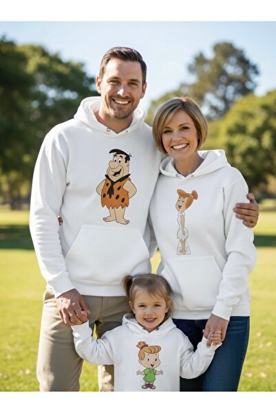 Tiny and Co Baskılı Anne Baba Çocuk Kombini Hoodie (Bedenleri Soru Cevap Kısm...