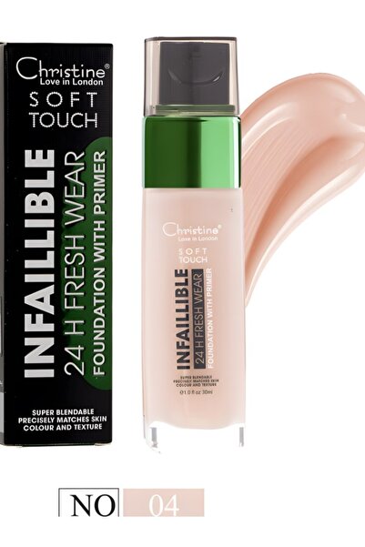 Christine كريم أساس كريستين سوفت تاتش بتغطية كاملة