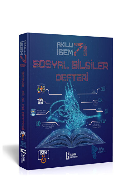 İsem Yayıncılık 2026 7. Sınıf Akıllı İsem Sosyal Bilgiler Defteri İsem Yayınları