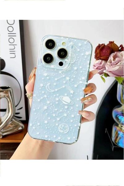 3GEN CASE İphone 15 Pro Max Kılıf Desenli Şeffaf Silikon Kapak