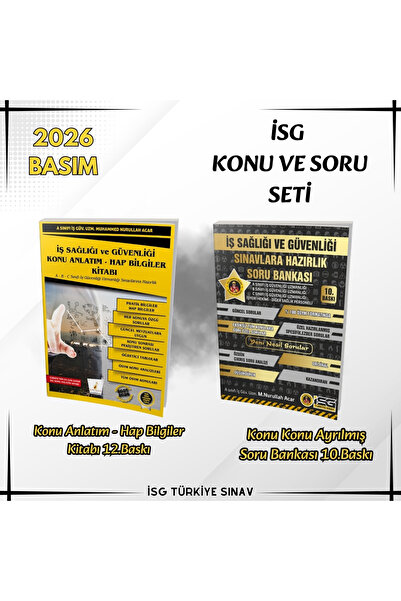 İSG TÜRKİYE SINAV İsg Soru Bankası Konu Anlatım Seti 2026