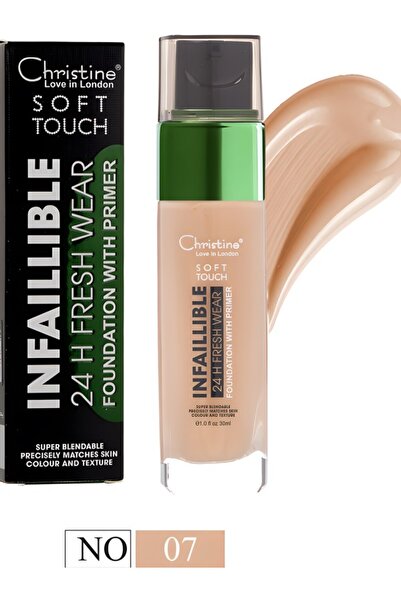 Christine كريم أساس كريستين سوفت تاتش بتغطية كاملة