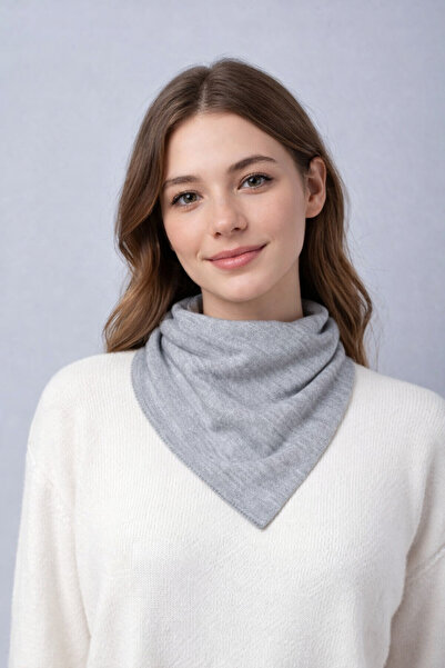 Sebir Moda Tek Renk Triko Fular