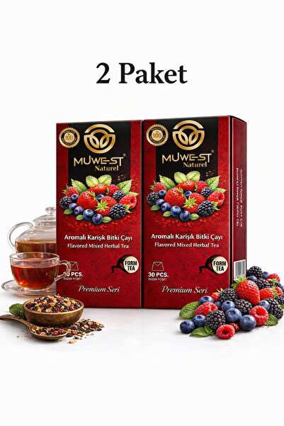 Muwest Naturel Kilo Vermeye Yardımcı Bitki Detoks Çayı Detox Tea 2'Li Set