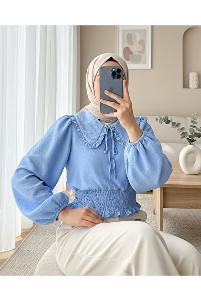 HİJABAYA Μακρυμάνικη βρεφική μπλούζα με λαιμόκοψη ελαστική μέση