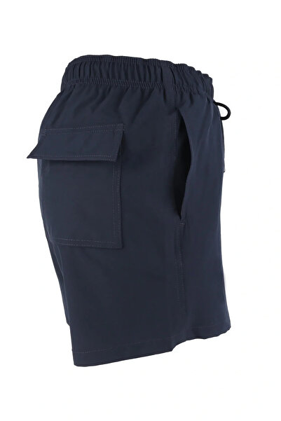 LUGMO شورت سباحة رجالي بجيوب من القطن والبوليستر المقاوم للماء