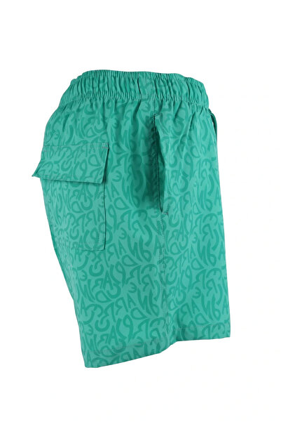 LUGMO Ανδρικό σορτς μαγιό Πράσινη φόδρα, βαμβακερό πολυεστέρα απορροφητικό νε...