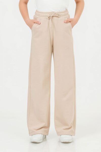DMB BOYS & GIRLS Çaren Kids- 2 Thread Unsharded Elastic Waist Wide Leg Girls ...