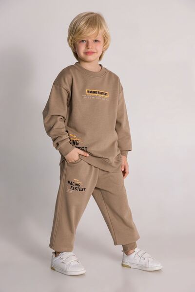 DMB BOYS & GIRLS Çaren Kids- Erkek Çocuk Şardonsuz Eşofman Takım