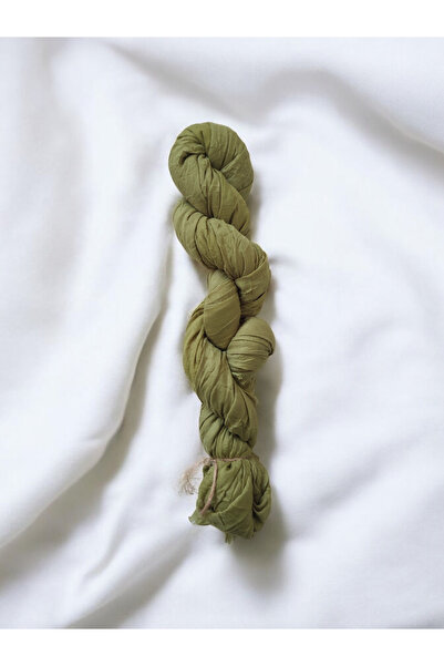 MAHZA DESIGN Kıvırcık Şal Yağ Yeşili