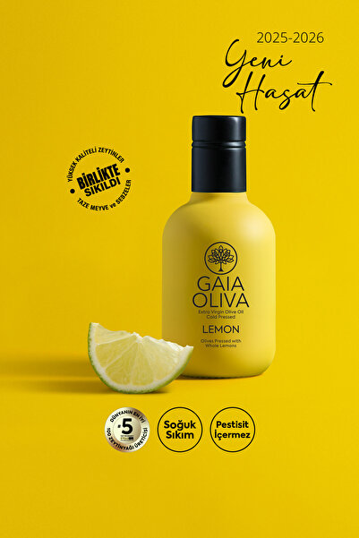 Gaia Oliva Limon Çeşnili 250 ml Natürel Sızma Zeytinyağı