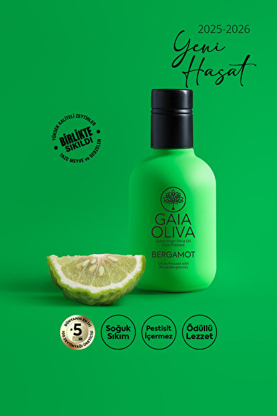 Gaia Oliva Bergamot Çeşnili 250 ml Natürel Sızma Zeytinyağı