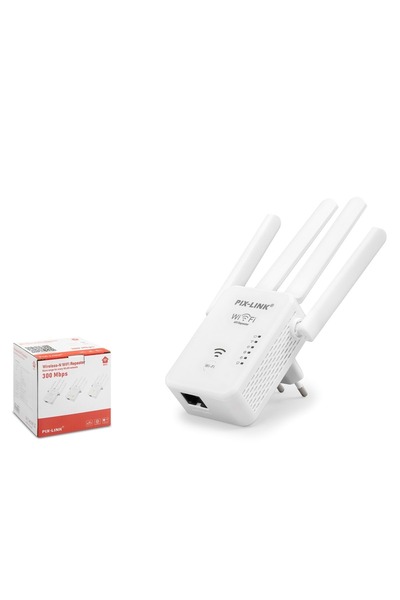 pixlink WR49S4T WiFi Repeater Access Point 300 Mbps Beyaz