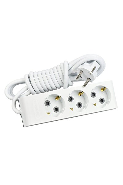 Günsan Üçlü Çocuk Korumalı Topraklı Grup Priz 3 Metre