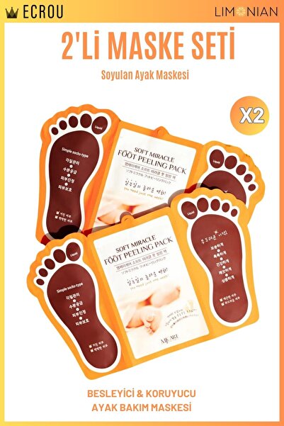 Mjcare Soyulan Ayak Peeling Maskesi 2 lı