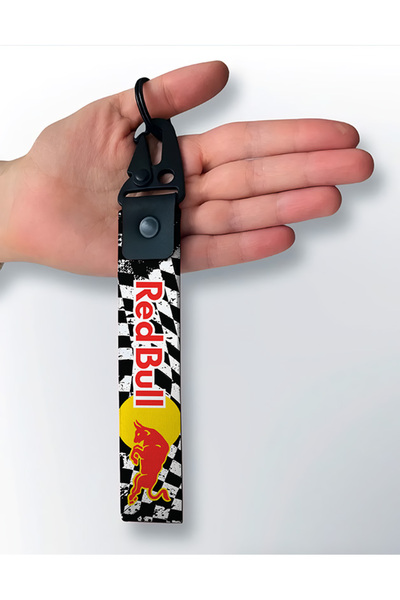 NIFF R E D B U L L DAMALI BAYRAK Yeni Model Motosiklet Otomobil Anahtarlık He...