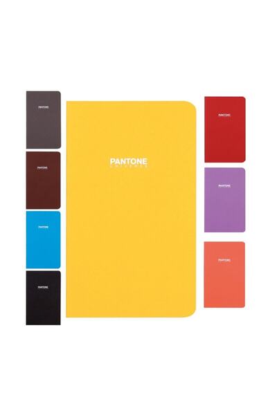Pantone Dikişli Tasarım Not Defteri 60 Sayfa - Gri