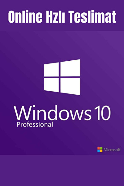 MICROSOFT Windows 10 Pro Orjinal Key Lisans Anahtarı-Sınırsız Erişim