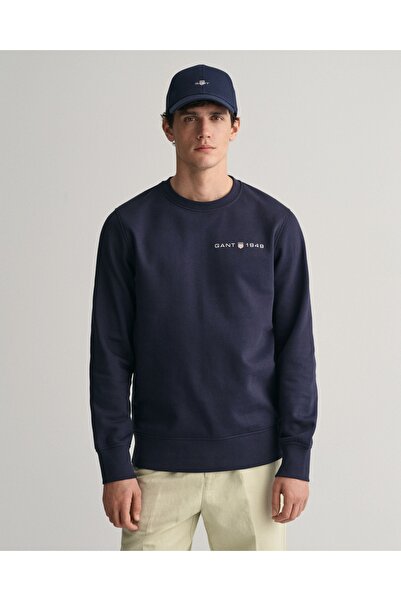 Gant Sweat Baskılı Grafik C Yaka Kazak