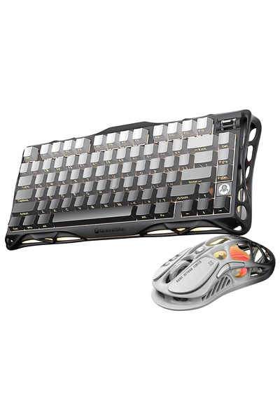 Gravastar Mercury K1+M1 Pro Kablosuz Rgb Işıklı Mekanik Q Gaming Klavye ve Op...