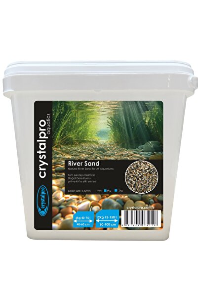 Crystalpro River Sand 6kg - Ince Nehir Çakılı Akvaryum Kumu