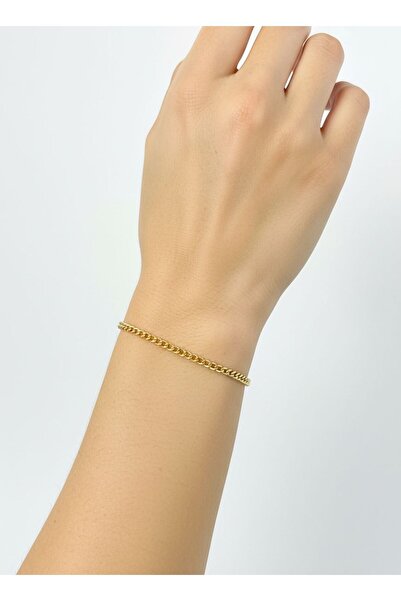 kuyumcu nurettin 2,50 gr (GRAM) Gurmet Bileklik künye 14 Ayar Altın Unisex (y...