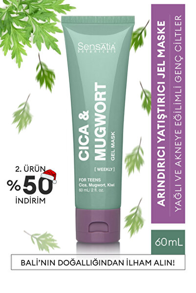 Sensatia Botanicals Yağlı ve Akne Eğilimli Genç Ciltler için Doğal Jel Maske ...