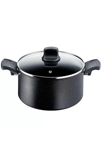 TEFAL وعاء حجري أسود مقاس 24 سم - G2814602