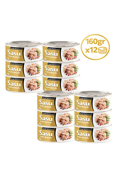 SASU Klasik Ton Balığı 12x160g Bütün Dilim