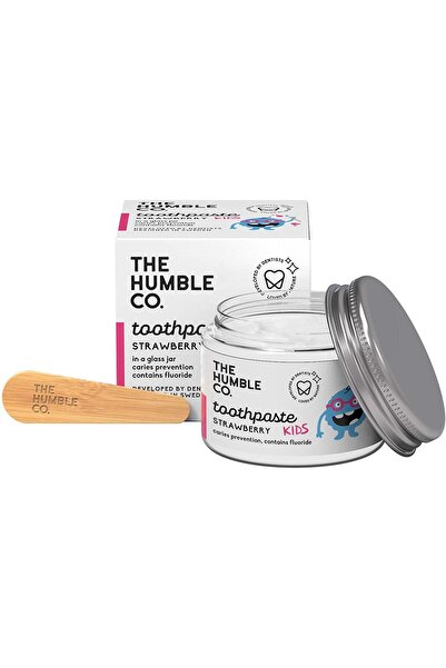 Humble Brush Humble Co. Cam Kavanoz Diş Macunu Çocuk Çilek ( Komple Bakım )