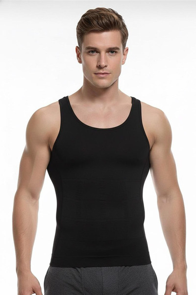 F&W FİT WOMEN مشد رجالي للصدر والخصر يبرز انحناءات الجسم يساعد على تقوية الوض...