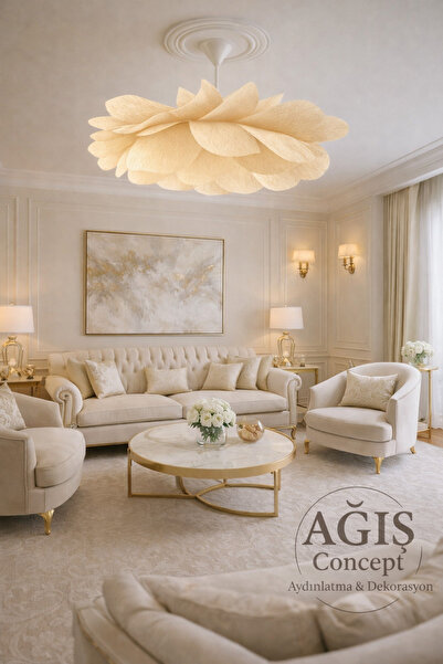 Ağış Elektrik Çiçek Formlu Tasarım Avize