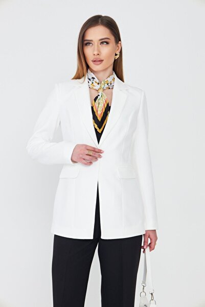 LOVELF Tek Düğme Klasik Ceket Ekru