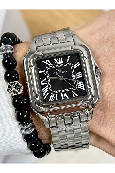 FERRO Gümüş Çelik Kordon Erkek Kol Saati FL21622AWT-A2