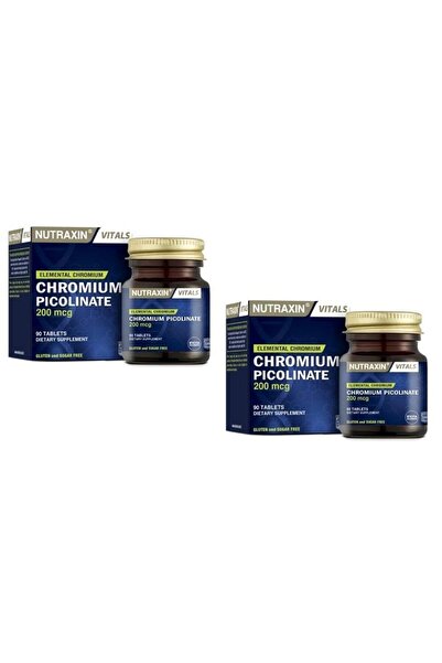Nutraxin Chromium Picolinate 200 mcg 90 Tablet x 2 Adet
