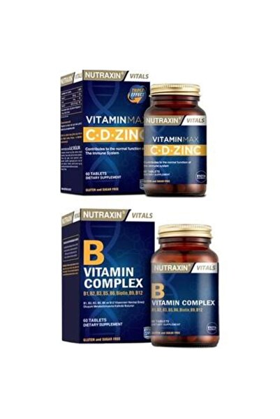 Nutraxin Vitamin Max C-D-Zinc 60 Tablet x2 Adet