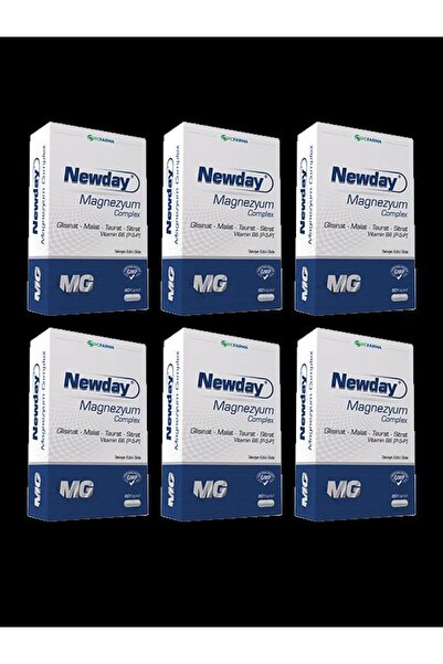 Rcfarma Newday Magnezyum Complex 60 Kapsül x6