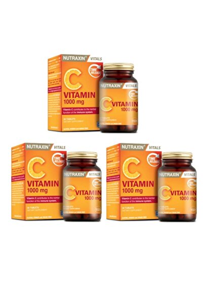 Nutraxin C Vitamin 1000 Mg 30 Tablet - Zaman Salınımlı X3 Adet