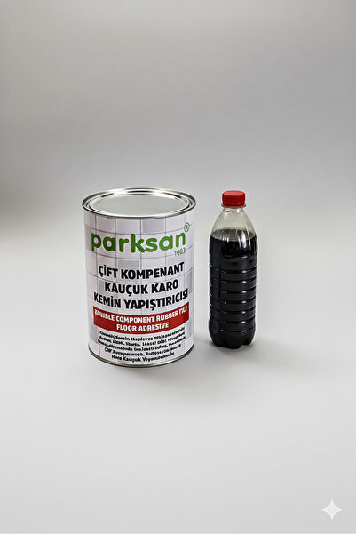PARKSAN KAUÇUK Çift Kompenantlı Kauçuk Zemin Yapıştırıcısı(3 Kg)