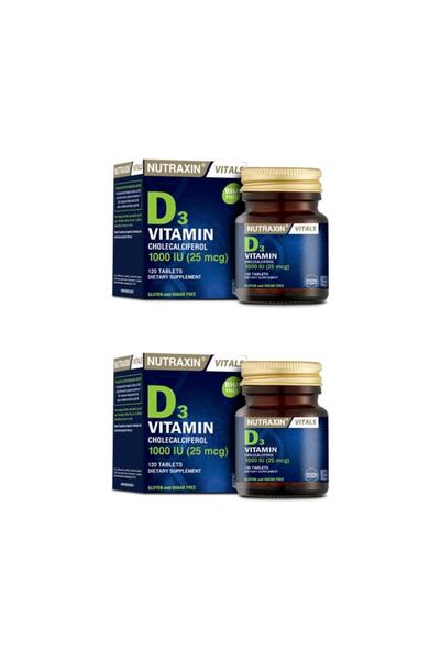 Nutraxin Vitamin D3 120 Tablet 2 Adet