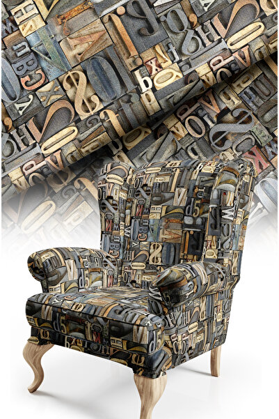 CANİLA Dijital Baskılı Döşemelik Koltuk Kumaşı,kırlent,minder Kaplama. Premiu...