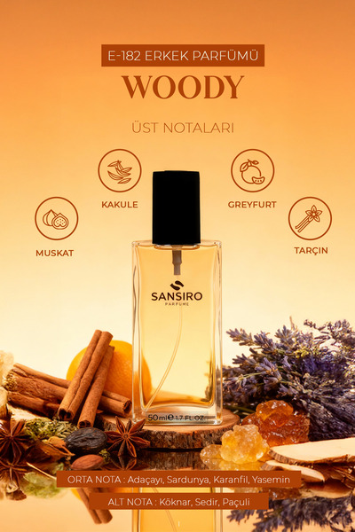 Sansiro E-182 Erkek Parfüm 50ml Edp