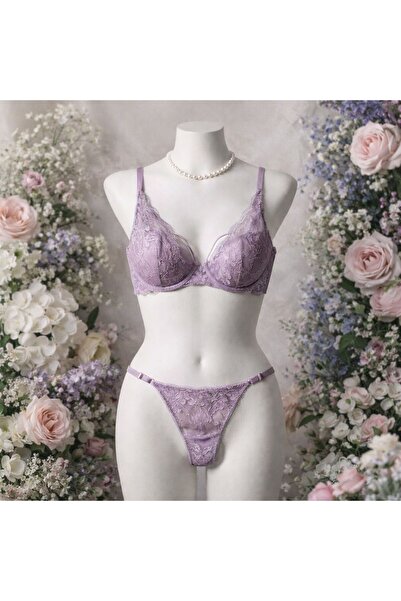 WİNTEX Dantelli Göğüs İp Detaylı Sütyen Takımı