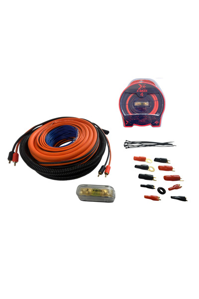 X-BASS Xb-4kit 4ga Amfi Kablo Seti Kaliteli – Profesyonel Anfi Kablosu Seti 4ga Tam Set Class Tuning
