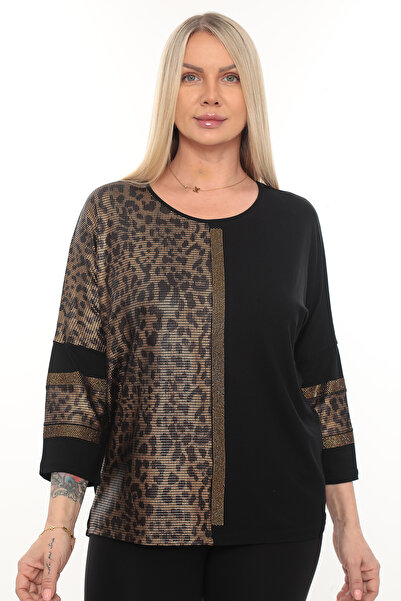 KRUVAZE BÜYÜK BEDEN.OVER SİZE.4/3 KOL.TAŞLI