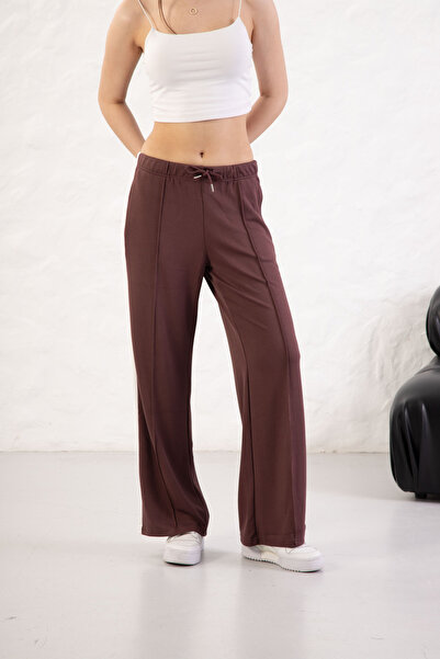 YusGos Women's Soft Textured Modal Fabric Wide Leg Palazzo Pants