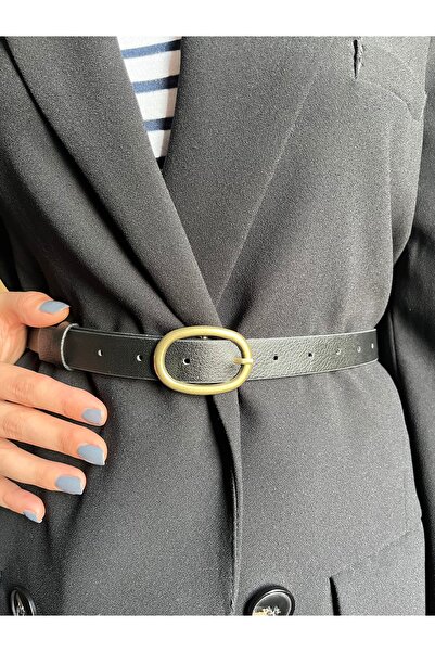 LİA KEMER Desire Ring Patterned Faux Leather Women's Antique Vintage Buckle B...