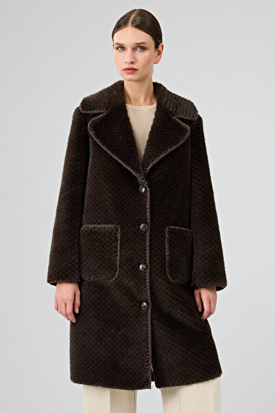 Derimod Corvara Kadın Kahverengi Teddy Kaban 25WGP5316FF